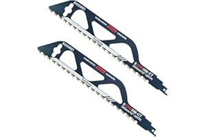 SCLLNDA 2pzs Lama per Sega a Mano Metallo Lama per Sega a Gattuccio Universale Sega a Mano 305mm S1243HM Lame per Sega a Sciabola per Tagliare Pietra, Legno, Mattoni, Lastre di Cemento