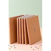 Kentsoylu A5 Ebat Kraft Kapak Minimal İkonlu 6'lı Set 2*(&Ccedil;izgili-&Ccedil;izgisiz-Kareli) 120 Sayfa Defter &Ccedil;ek Kopart Sayfa Mikro Per