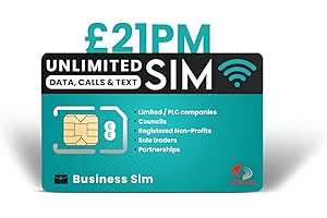 SCANCOM EE Unlimited Calls, Texts & 5G Data Sim Only Business Plan - Ltd Companies, Non-profits, & Sole Traders Only - £21 per month with EE Business