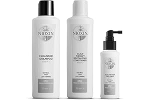 ‎NIOXIN NIOXIN System 1 Starter-Set – Shampoo, Haarspülung und Kopfhaut Serum für naturbelassenes, dezent dünner werdendes Haar – gegen Haarausfall durch Haarbruch und für mehr Widerstandskraft