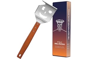 RILLTOWPE Accessori Barbecue, Attrezzi per Barbecue 7 in 1,Spatola per Barbecue, E ha la funzione di un kit barbecue. Accessori per Barbecue, Regalo uomo, regalo compleanno uomo.