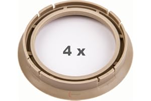 4 x pneugo! Bagues de centrage pour jantes alu 72.5 mm - 57.1 mm