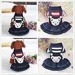 Culater-Inverno-Caldo-Nuovo-Cane-Vestito-per-I-Vestiti-del-Cane-di-Alta-qualit-Jean-Abbigliamento-Pet-Fashion-Cani-Pet-Principessa-Abiti-A-Strisce-Nero-Rosso