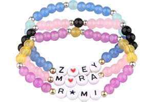 TCRZHHRX 3 Bracciali dei K-p0p Dem0n Hun-ters, Braccialetti dell'Amicizia con Perle da 8 Millimetri, Accessori per Appassionati di Anime, per Feste di Natale, Compleanni e a Tema