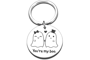 FLEURE ESME Halloween Boo Basket Stuffers for Women Her Boo Keychain Gifts for Couple Basket Gifts for Boyfriend Valentines Gifts for Him Husband from Girlfriend Wife Wedding 1 Year Anniversary Birthday Christmas