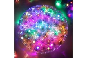 EKKONG Ballonlichter Mini 100 Stück Leuchtkugeln für Getränke Bunte LED Luftballon Ballon Lichter für Lampions Mini LED Licht für Geburtstagsdeko, Hochzeit, Halloween, Weihnachten, Neujahr