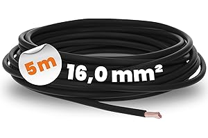 Lapp 4520016 H07V-K Toron 16 mm² - Noir, Câble flexible en PVC - 16,0 mm²
