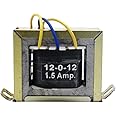 Electronic Spices Transformers 12-0-12, 1/5Amp AC Current Step Down Vertical Mount Electric Power Transformer (12-0-12 1/5AMP)