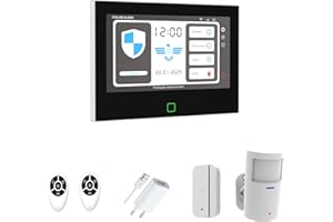 ITALIAN ALARM - Allarme Casa WiFi Senza Fili mod. ANTI JAMMING, Antifurto Wireless con tecnologia Anti Jammer Schermo LCD Interattivo 7". Supporta schede SIM 4G, gestione da APP. Assistenza ITALIA