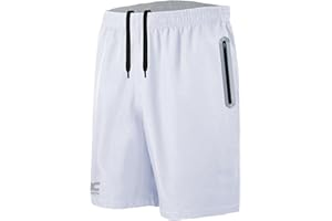 JRC Just Royal Clothing Mens Running Shorts with 2 Zip Pockets, Lightweight Shorts for Workout & Gym