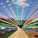 Produktbild linxii 98,5 FT/30 Stück DIY Colorful Windmühlen Flagge, PVC Deko Flagge für Geburtstag Hochzeit Halloween Weihnachten Garten Schule Party