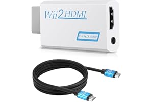 Wii Hdmi Adapter Wii Hdmi Wii zu HDMI Full HD Konverter Display Port auf Hdmi Adapter 720P 1080P HD Video Audio Ausgang mit 1 M größer Geschwindigkeit HDMI Kabel für Wii Display