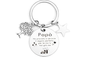 RGHSZ Regalo Papà,Festa Del Papa Idee Regalo,Regalo Festa Del Papà,Portachiavi Papà,Regali per Papà,Regalo Compleanno Papà,Regalo Papa,Portachiavi Papa,Regalo Prima Festa Del Papà,Regali Papà