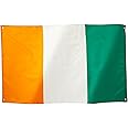 Runesol Ivory Coast Flag 3x5, 91x152cm Côte d'Ivoire, 4 Grommets, Brass Eyelet in Every Corner, Ivorian Banner, Sports, Celebrations, Premium Flags, Waterproof, Inside, Outside