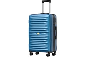 MGOB Valigia Bagaglio a Mano 54L PC Trolley Media Rigida Valigie da Viaggio 4 Ruote Girevoli Doppie e TSA Lucchetto 66x44x24cm
