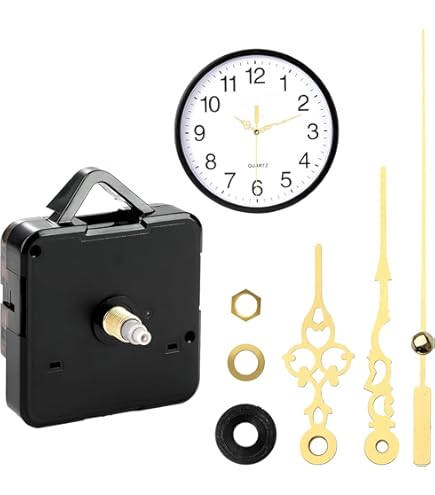 Munloo 4 Pièces Mécanisme Horloge Murale, Mécanismes De Mouvement D'Horloge à Quartz Silencieux