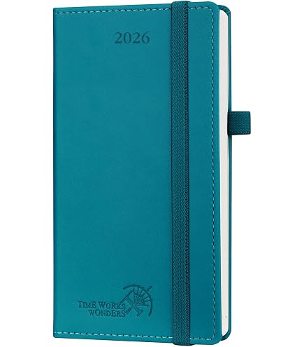 Agenda 2026 Semainier POPRUN - Format A5 (22x16,5 Cm) - Couverture Souple Spirale - Avec Pages De Notes, Onglets Mensuels Et Pochette
