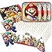 Produktbild 37-teiliges Party-Set Super Mario - Teller Becher Servietten Tischdecke für 8 Kinder