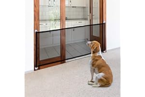Namsan Dogs gate, Pet Magic Gate, Pet Safety Gate, Portable Safety Gate Folding Mesh Stair Gate Easy Install Anywhere, Pet Safety Gates Very Suitable For Docile Pets 180cmx72cm