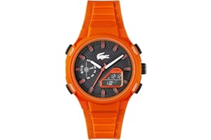 Lacoste Montre Quartz Multifonction Analogique-Digitale pour Homme Collection LC33 avec Bracelet en Silicone - Disponible pour Homme et Femme