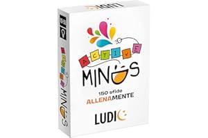 Ludic - Active Minds - 150 Sfide Allenamente | Giochi di Società per Tutta la Famiglia, per Ragazzi e Adulti, Giochi di Carte, Sfide di Logica Divertenti ed Intelligenti e Quiz per Allenare la Mente