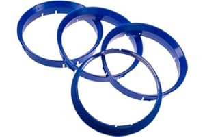 RKC 4X Zentrierringe 76,0 x 74,1 mm blau Felgen Ringe Made in Germany