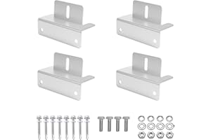 Zhongtou 4 Pezzi Kit Staffe Fotovoltaico Kit Pannello Solare Z Staffa Solar Panel Staffe Di Montaggio con Dadi e Bulloni, per Camper Caravan Barca Yacht Installazioni Sul Tetto