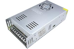 A-DIGISHUO Power Supply 12V 30A 360W AC 230V to DC 12 Volt Universal Regulated Switching Transformer Low Voltage LED Driver for LED Strip Lights, LED Sign, Audio Radio (12V 30A 360W)