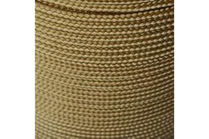 SAVAGE ISLAND Army Military Paracord Reel 3mm Basha Tent Bivi Camping Guy Rope Para Cord (Coyote, 100ft)