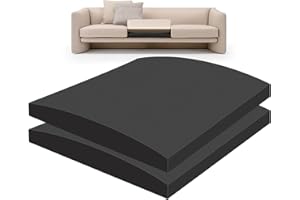 LIROPAU Gommapiuma Cuscino per Divano, Gommapiuma per Imbottitura Cuscini Divani, Sedie, Poltrone Alta Densità 40, Lastra Gommapiuma Comfort Elevato, Schiuma di Riparazione Divano, 50 x 50 x 8 CM (2 Pezzi)