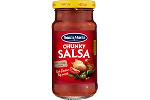 Santa Maria Chunky Salsa Dip - Medium Spice 230g | Multipack of Red Salsa Dip | Great for Mexican Food, Crisps, Fajita, Wraps, Nachos & More | Serve Hot or Cold | Gluten Free
