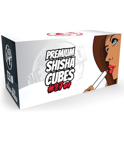 Al Duchan Shisha-Kohle 10 Kg - Kokosnussschalen-Naturkohle, Geschmacksneutral, 640 Würfel (26x26x26 Mm)