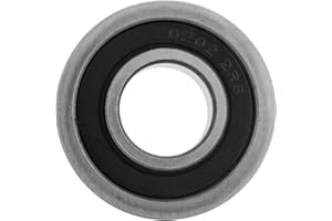 WANROMJUN 10 Uds F6202RS rodamientos con brida, 38 mm de diámetro exterior, 16 mm de diámetro interior, rodamiento de bolas de ranura profunda de acero para cajas de engranajes, instrumentación