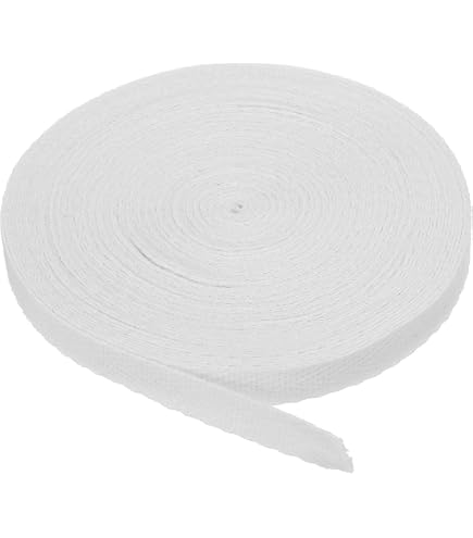50 Irade Nastro Twill Cotone,15mm Nastro Tessuto (Giallo Scuro