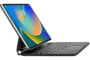 WINCHKING Clavier pour iPad Air 11 M2 2024, Magic Keyboard pour iPad Air 11 (6èm/5ème/4ème), iPad Pro 11 Pouces (4ème / 3ème / 2ème / 1er), Trackpad Multi-Touch,Rétroéclairage 7 Couleurs, AZERTY