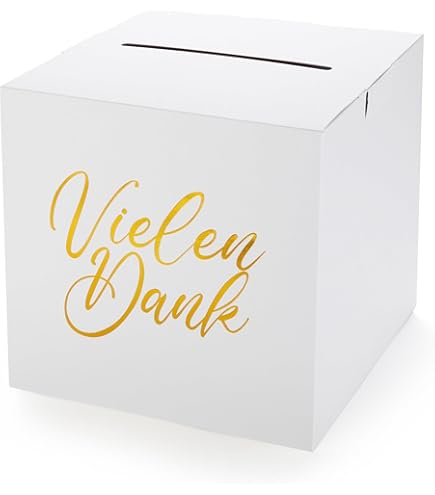 Personalisiertes Hochzeitskästchen Für Geldgeschenke - Weiße Kartenbox Mit Namensdruck