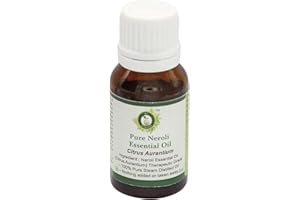Aceite esencial de neroli | Citrus aurantium | Para piel | Para cuerpo | Para Rostro | Aceite de masaje | 100% natural puro | Vapor destiló | Neroli Essential Oil | 10ml | 0.338oz By R V Essential