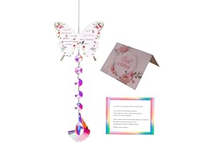 Bomesy Special Friendship Gifts for Women, Butterfly Crystal Suncatcher with Box & Cards for Friends Besties Female, Birthday Christmas Anniversary Graduation Presents, Windows Garden Home Decor
