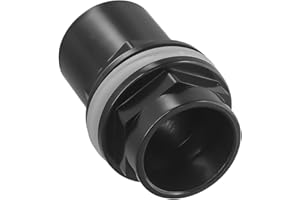 Yhenlovtt Threaded Tank Connector PVC Aquarium Fish Pond Filter System Wall Mounting Kit with Rubber Gasket (40mm)