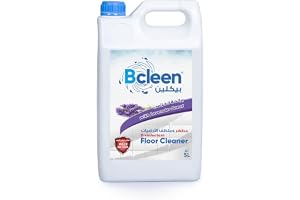 Bcleen بيكلين Disinfectant Floor Cleaner 5L, Lavender Scent, Kills 99.9% of Viruses and Bacteria, Surface Cleaner for Floors Toilets & Drains - 5L
