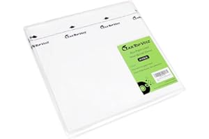 Inner Vinyl Record Sleeves, Gartopvoiz 50pcs 3 Layer Clear Ablum Cover Anti Static with Rice Paper for 12" 33 RPM Vinyl Record Protection