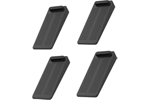 Topes para Puertas,Yosemy 4pcs Cuña Puerta de Goma Antideslizante Apilable,Protección de Pared y Muebles,Negro