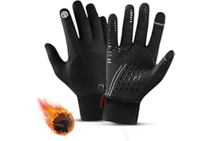 AFPQ Guanti Invernali,Guanti Moto Invernali,Schermo touch impermeabile,Guida,Ciclismo,Arrampicata,Lavoro,Attività All'Aperto,Resistente All'Acqua,Circonferenza Mano 18~22 cm