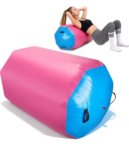 Rullo Ad Aria Gonfiabile Diealles Shine - Per Fitness, Yoga, Ginnastica, 100x80 Cm, Con Pompa Elettrica E Borsa, Multifunzione
