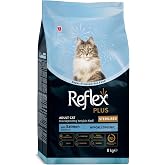 REFLEX PLUS Yetişkin 34/12 Somonlu Kedi Maması 8 Kg