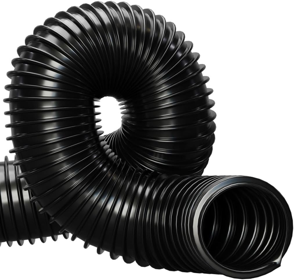 40mm Black Pond Corrugated Flexible Hose Pipe 1 Metre