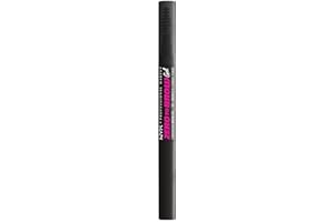 NYX Professional Makeup Zero to Brow, Gel rellenador de cejas, Acabado natural natural, Larga duración hasta 2 días, Tono: Black