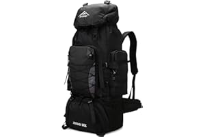 CINGHI LUSSO Hiking Backpack 90L Rucksack for Men Women Waterproof Backpack for Travelling Large Camping Trekking Bags Outdoor Daypack Travel Back Pack