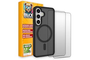 BEXX SMART SIMPLE SECURE BEXX 360 Guard | Rundum-Sorglos-Paket | Für Samsung Galaxy S25 | Stoßfeste Hülle + 2X 9H Hochleistungs Schutzgläser | Maximaler Rundumschutz | Für MagSafe