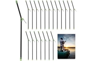 Aoyswuz 20 Piezas Anti Enredos de Pesca Accesorio de Enlace ABS Plástico Conector de Pluma de Equilibrio de Pesca para la Pesca y Accesorios de Pesca